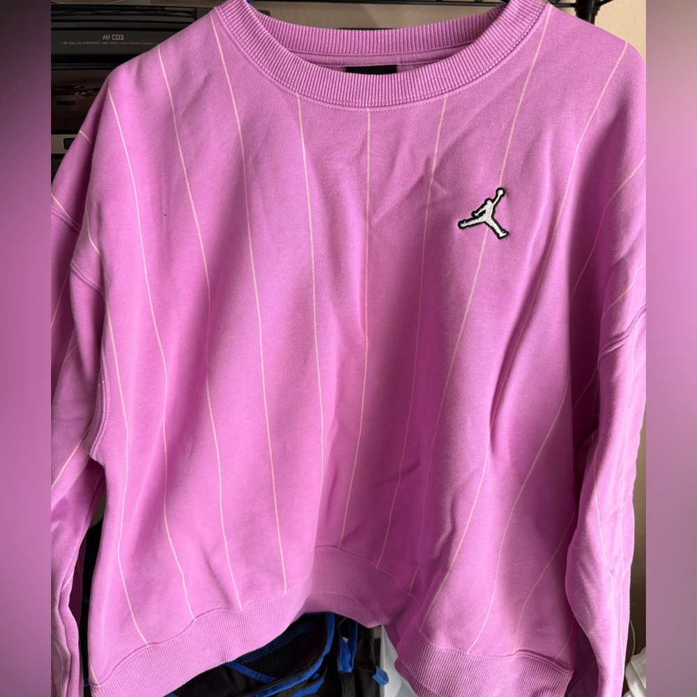 Pink Jordan Crewneck with Jordan Logo